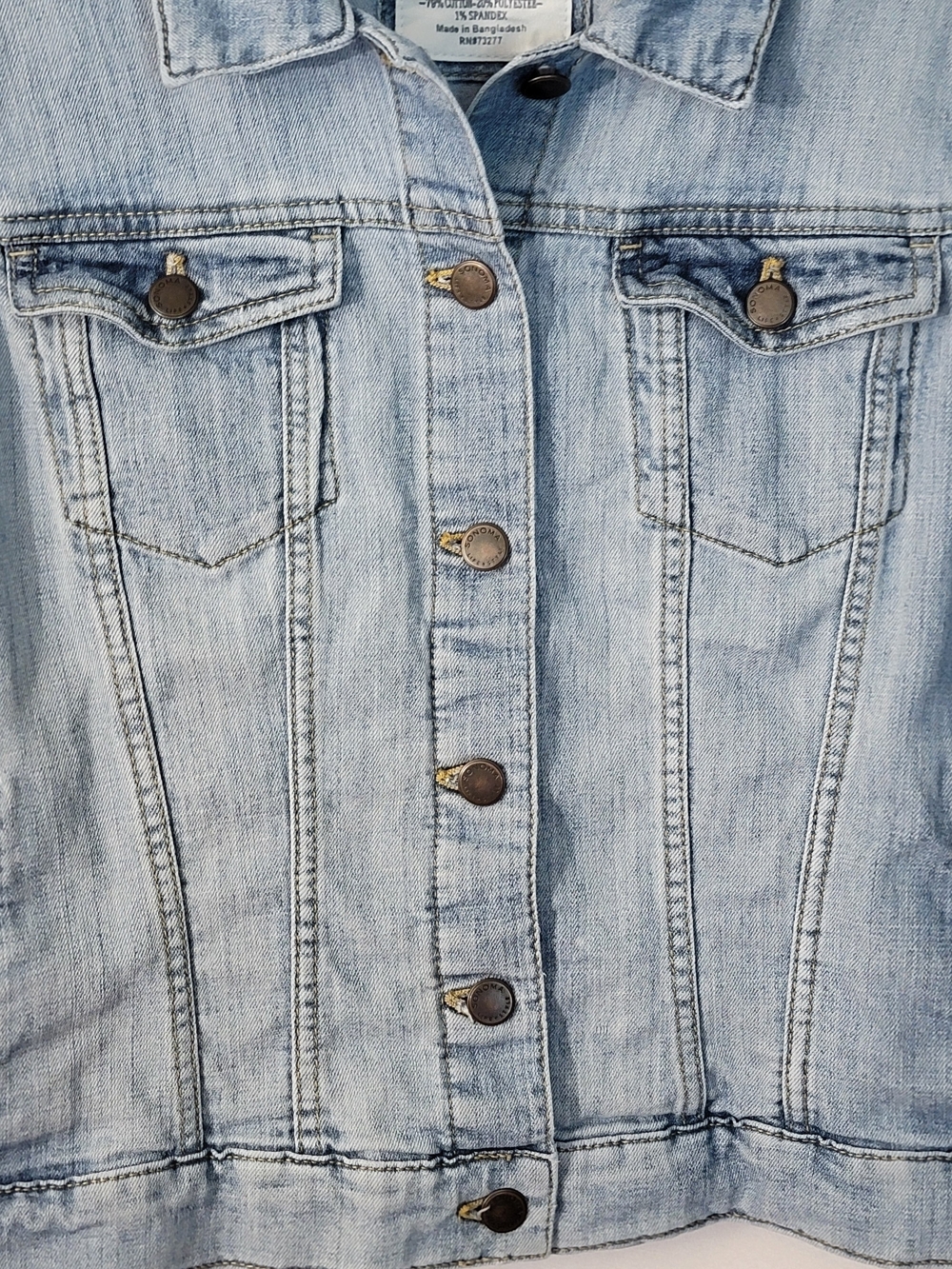 SONOMA Light Blue Washed Denim Jean Jacket Size L - Picture 4 of 9